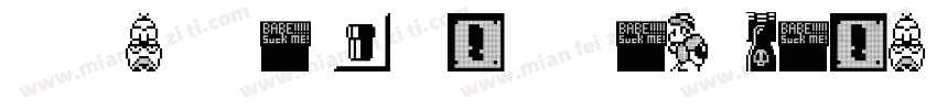 Super Mario Bros Alphabet字体转换